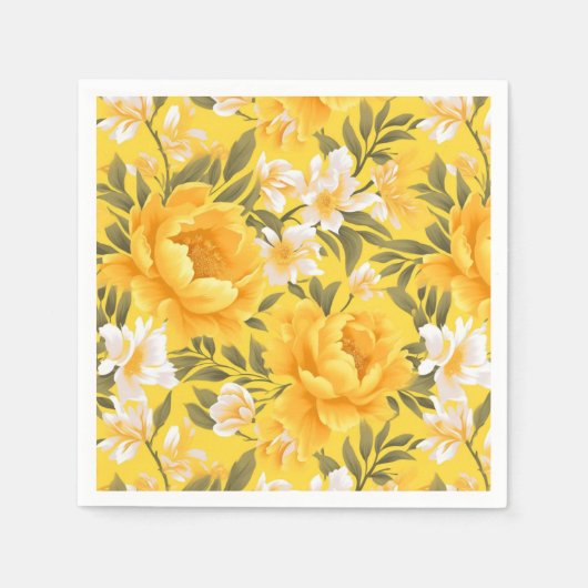 Serviettes en papier floral (Devant)