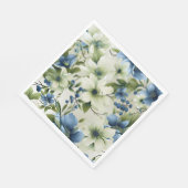 Serviettes en papier floral (Coin)