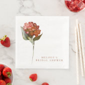 Serviettes en papier floral romantique pour fête (En situation)