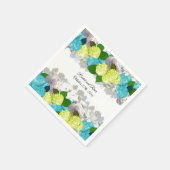 Serviettes en papier florales mixtes Bold Spring (Coin)