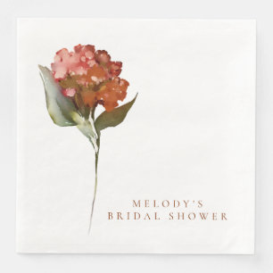 Serviettes en papier florales romantiques pour fêt