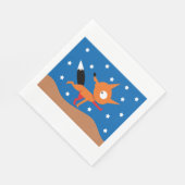 Serviettes En Papier Fox Et Étoiles (Coin)