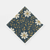 Serviettes en papier Frost & Gold Daisies (Coin)