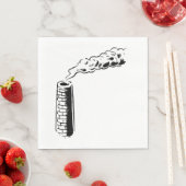 Serviettes en papier fumé (En situation)