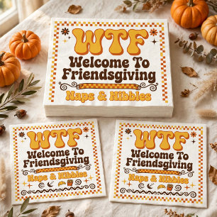 Serviettes en papier Funny WTF Welcome To Friendsg