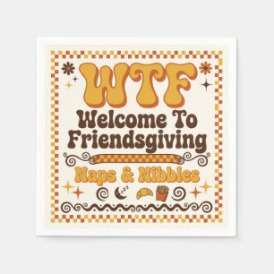 Serviettes en papier Funny WTF Welcome To Friendsg