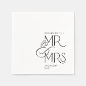 Serviettes en papier Future Mr et Mrs pour fiançai (Devant)