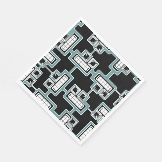 Serviettes en papier futuriste (Coin)