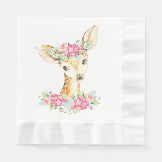 Serviettes en papier Girl Deer (Devant)