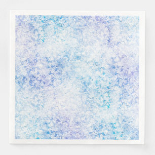 Serviettes en papier givré de nuances de bleu