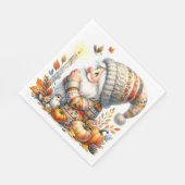 Serviettes en papier Gnome de Thanksgiving (Coin)