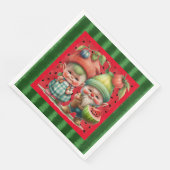 Serviettes en papier Gnomes pastèque (Coin)