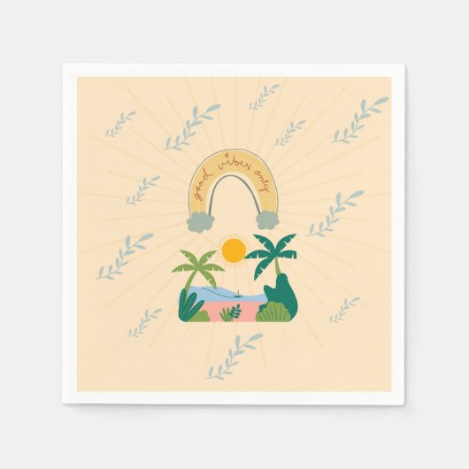 Serviettes en papier Good Vibes (Devant)