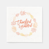 Serviettes en papier gracieux (Devant)