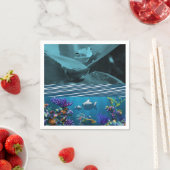 Serviettes en Papier Grenouille (En situation)