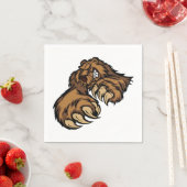 Serviettes en papier grizzli (En situation)