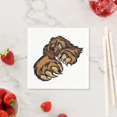 Serviettes en papier grizzli