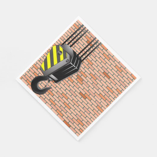 Serviettes En Papier Grue Et Hameçon (Coin)