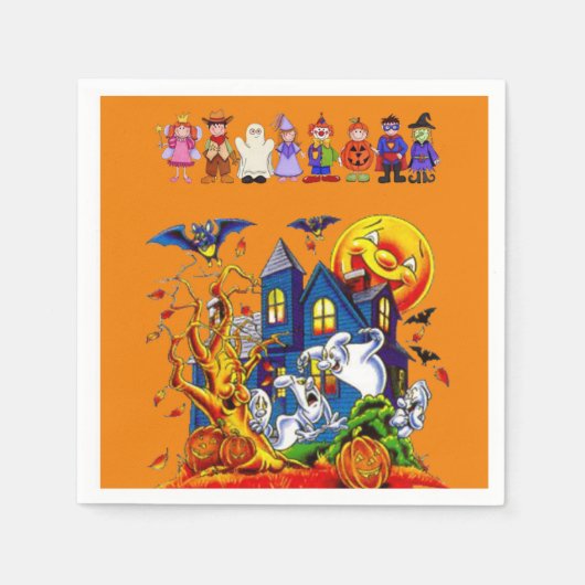 Serviettes en papier Halloween (Devant)