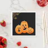 Serviettes en papier Halloween (En situation)