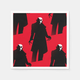 serviettes en papier halloween nosferatu