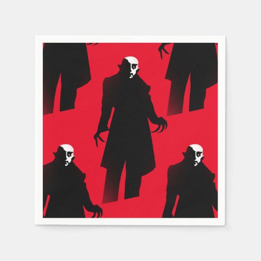 serviettes en papier halloween nosferatu (Devant)