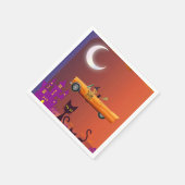 Serviettes en papier Halloween Sorcière dans une v (Coin)