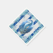 Serviettes en papier Hippocampe bleu côtier (Coin)