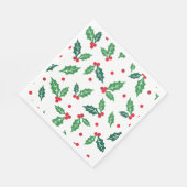 Serviettes en papier Holiday Holly (Coin)