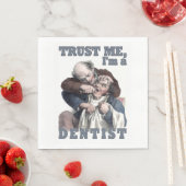 serviettes en papier humour DENTIST (En situation)