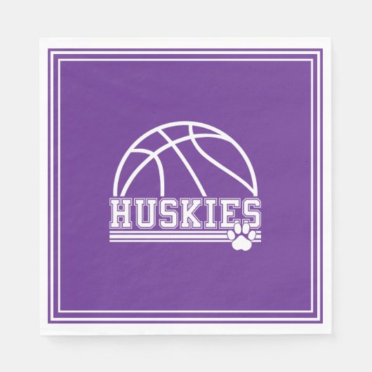 Serviettes en papier Huskies (Devant)