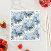 Serviettes en papier Hydrangea (En situation)
