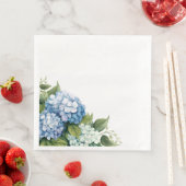Serviettes en papier Hydrangea (En situation)