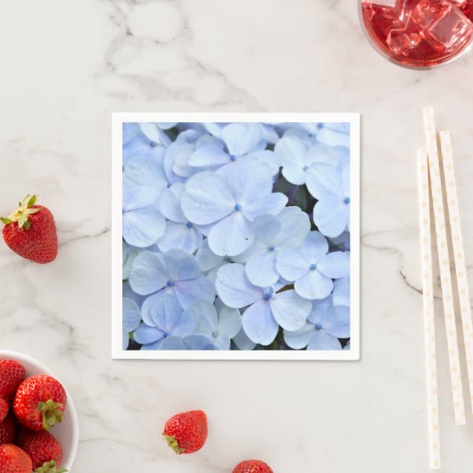 Serviettes en papier Hydrangea (En situation)