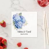 Serviettes en papier Hydrangea (En situation)