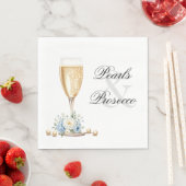 Serviettes en papier Hydrangea Bleu Perles (En situation)