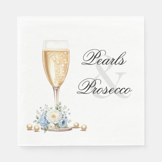 Serviettes en papier Hydrangea Bleu Perles (Devant)