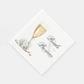 Serviettes en papier Hydrangea Bleu Perles (Coin)