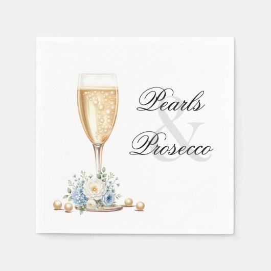 Serviettes en papier Hydrangea Bleu Perles (Devant)