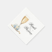 Serviettes en papier Hydrangea Bleu Perles (Coin)