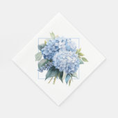 Serviettes en papier Hydrangea Bleue (Coin)