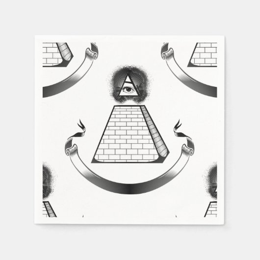 serviettes en papier illuminati (Devant)