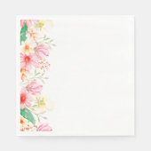 Serviettes en papier - Impression florale (Devant)