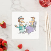 Serviettes En Papier Infirmier Et Patient (En situation)