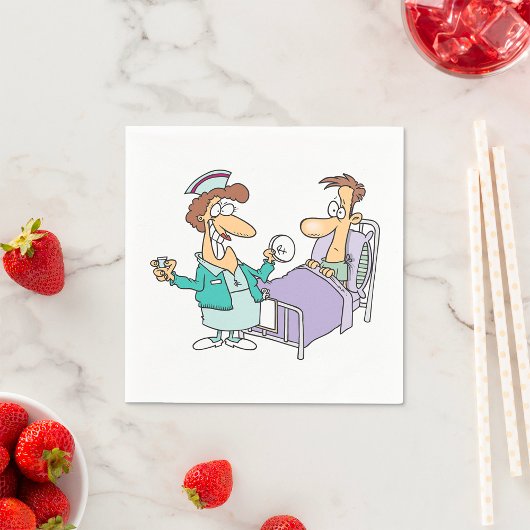 Serviettes En Papier Infirmier Et Patient