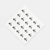 Serviettes en papier Iris violet et blanc (Coin)