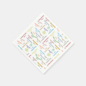 Serviettes en papier janvier, 5 Anniversaire (Coin)