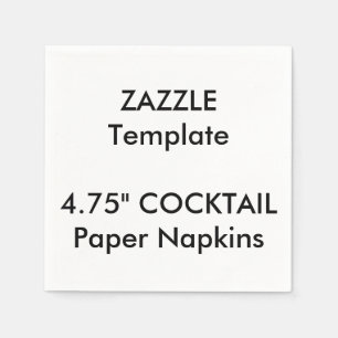 Serviettes en papier jetable 4,75 po sur mesure