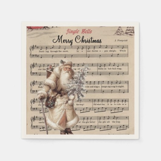 serviettes en papier jingle cloches (Devant)