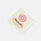 Serviettes en papier "Joyeux Hanoukka" jolies donu (Coin)